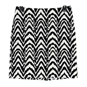 Banana Republic Mod Inspired Skirt Womens 2 Straight Lined Zip Business Casual